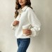Collar long sleeved top Collar long sleeved top