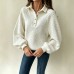 Collar long sleeved top Collar long sleeved top