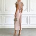 Mesh lace up waist bag hip dress Mesh lace up waist bag hip dress