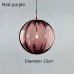 Minimalist Water Pattern Glass Sphere Pendant Light, Creative Living Room Bar Light, Nordic Bedroom Bedside Small Pendant Lamp