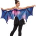 Halloween Adult Women's Dragon Horn Wings Green Purple Costume