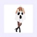 Style Party Costume Witch Ghost Fairy White Bat Outfit Halloween Costume