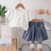 Girl baby clothes casual thin children's summer clothes
