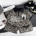 Children's leopard print short sleeved two-piece set
