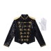 Halloween Kids MJ Sequin Performance Costume Jackson Cosplay Michael Jackson Tap Dance MJ Stage Performance Outfit