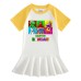 Children's cartoon half sleeved girl