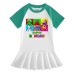 Children's cartoon half sleeved girl