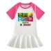 Children's cartoon half sleeved girl