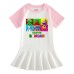 Children's cartoon half sleeved girl