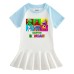 Children's cartoon half sleeved girl