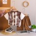 Letter short sleeved baby two-piece set