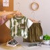 Letter short sleeved baby two-piece set