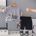 Children's clothing casual children's clothing summer short sleeved two-piece set