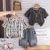 Children's clothing boys' summer casual short sleeved two-piece set
