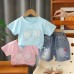 Girls' summer outfit set for infants and children's summer