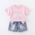 Girls' summer outfit set for infants and children's summer