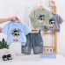 Children's cartoon short sleeved baby summer two-piece set