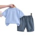 Children's cartoon short sleeved baby summer two-piece set