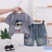 Children's cartoon short sleeved baby summer two-piece set