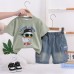 Children's cartoon short sleeved baby summer two-piece set