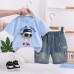 Children's cartoon short sleeved baby summer two-piece set