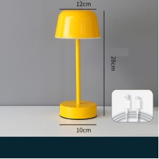 Metal Mini Night Light Touchable I-Beam Mushroom Bedroom Living Room Decor Jellyfish Ambience Lamp