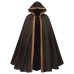 New Halloween Women's Death God Cosplay Costume Star Wars Men's Dark Black Hooded Tied Cape