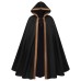 New Halloween Women's Death God Cosplay Costume Star Wars Men's Dark Black Hooded Tied Cape