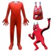 Halloween Rainbow Friends ROBLOX Game Cosplay Costume Blue Monster Onesie