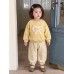 Cute Bowknot Stylish Two-Piece Set for Little Girls, Children's Fall Clothing