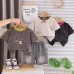Casual short sleeved baby round neck two-piece set