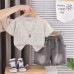 Full printed letter short sleeved two-piece children's clothing summer clothes