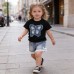 Children's round neck short sleeved two-piece casual set