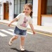 Girls' summer short sleeved two-piece set