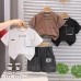 Children's casual short sleeved two-piece summer outfit