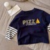 Children's Long Sleeve Striped Mock Two-Piece