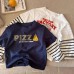 Children's Long Sleeve Striped Mock Two-Piece