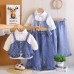 Cowboy camisole long sleeved three piece children's clothing set