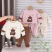 Long sleeved two-piece set for baby girls' clothing
