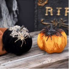 Halloween Decoration Nordic Style Fake Spider Pumpkin Figurine Gift for Festival
