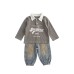Color-block Printed Top Two-piece Outfit for Kids