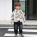 Children's long sleeved three piece clothing set Children's long sleeved three piece clothing set