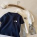 Children's Long Sleeve  Mid-Small Size Kids Innerwear Top