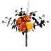 Halloween Decorative Flower Bouquet Pumpkin Flower Bundle Colorful Artificial Flowers for Halloween Home Party Decoration Halloween Decorative Flower Bouquet Pumpkin Flower Bundle Colorful Artificial Flowers for Halloween Home Party Decoration