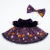 PorchGoose Halloween Costume Purple Velvet Printed Creative Outfit Set PorchGoose Halloween Costume Purple Velvet Printed Creative Outfit Set