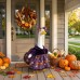 PorchGoose Halloween Costume Purple Velvet Printed Creative Outfit Set PorchGoose Halloween Costume Purple Velvet Printed Creative Outfit Set
