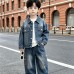 Cowboy long sleeved three piece set for children's autumn clothing