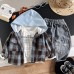 Children's plaid hooded long sleeved three piece set for babies