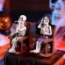 Halloween Skeleton Decoration for Recliner Chair, Horror Atmosphere Prop for Bar, Haunted House