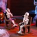 Halloween Skeleton Decoration for Recliner Chair, Horror Atmosphere Prop for Bar, Haunted House